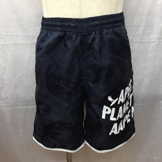 エーエイプバイアベイシングエイプ AAPE BY A BATHING APE パンツ ショートパンツ ショートパンツ ハーフパンツ ナイロンパンツ M 総柄 紺 / ネイビー /  メンズ USED 古着 中古 10111297