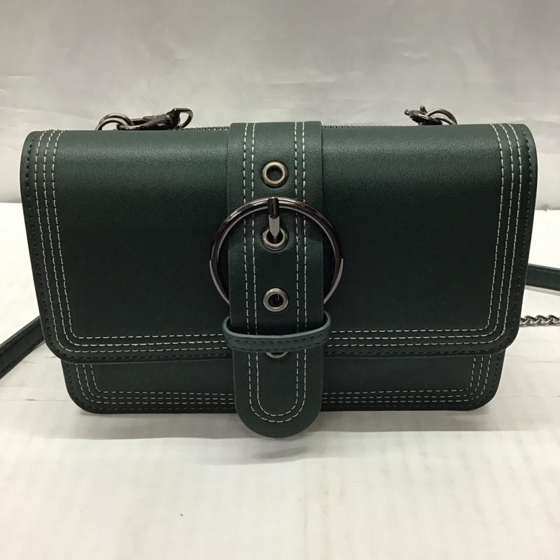 アズールバイマウジー AZUL BY MOUSSY ショルダーバッグ ショルダーバッグ チェーンベルト 財布 ウォレットバッグ 無地 緑 / グリーン /  レディース USED 古着 中古 10115661