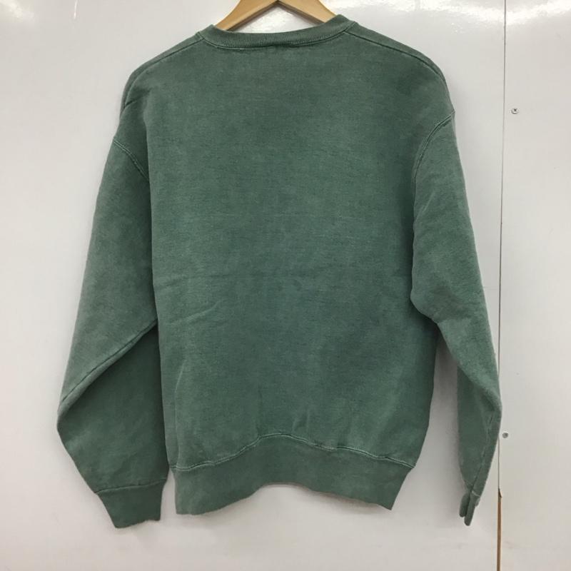 古着 USED トレーナー 長袖 長袖トレーナー スウェット クルーネック プルオーバー M ロゴ、文字 薄緑 / ライトグリーン /  メンズ USED 古着 中古 10146993