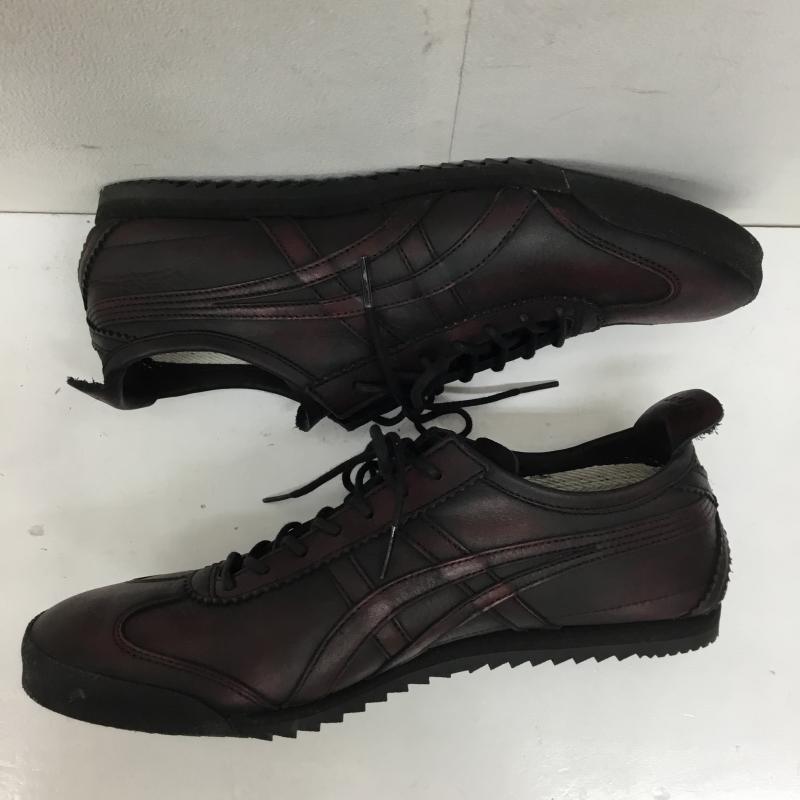 オニツカタイガー ONITSUKA TIGER スニーカー スニーカー 1181A604 MEXICO 66 DELUXE 26.0cm ロゴ、文字 黒 / ブラック / X 赤 / レッド /  メンズ USED 古着 中古 10138994
