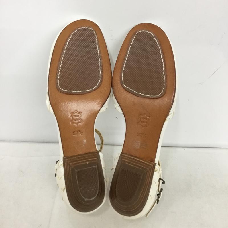 ツモリチサトウォーク tsumori chisato WALK パンプス パンプス 3397 メッシュ ストラップ 箱有 23.5 23.5cm 無地 白 / ホワイト /  レディース USED 古着 中古 10149248
