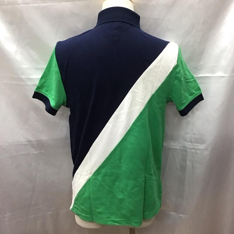 トミーヒルフィガー TOMMY HILFIGER ポロシャツ 半袖 半袖ポロシャツ カラーシャツ 半袖カットソー S ロゴ、文字 マルチカラー / マルチカラー /  メンズ USED 古着 中古 10111681