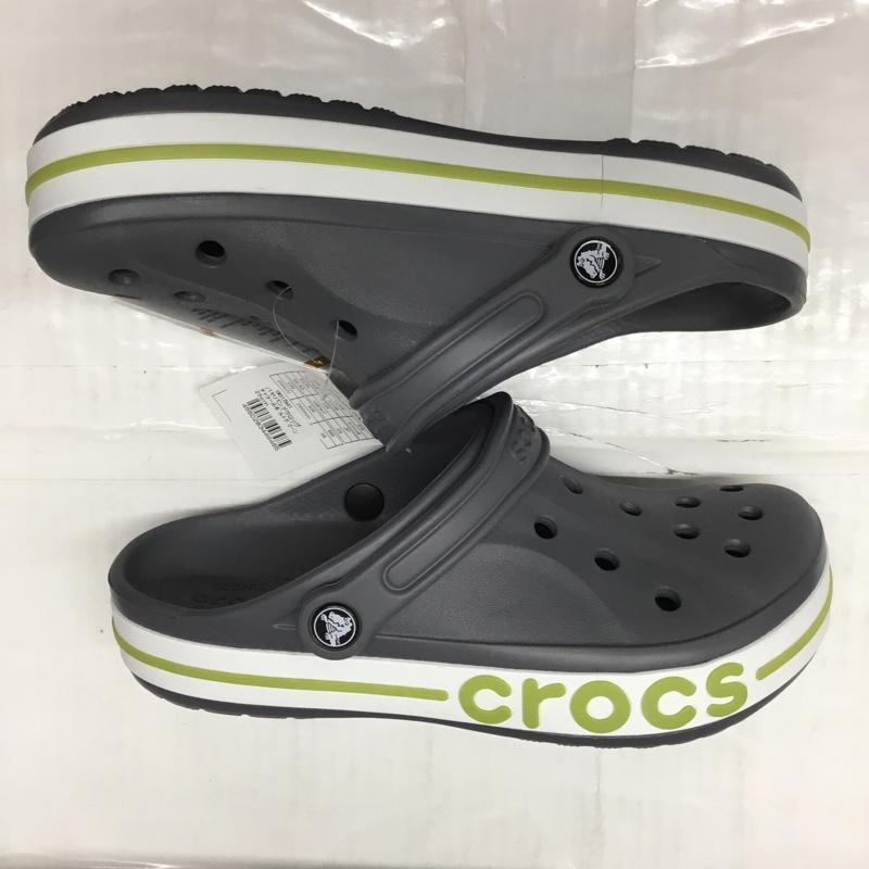 クロックス crocs サンダル サンダル 205089-0A3 Bayaband Clog バヤバンド クロッグ 25cm 25.0cm ロゴ、文字 灰 / グレー / X 白 / ホワイト / X 薄緑 / ライトグリーン /  メンズ USED 古着 中古 10111538