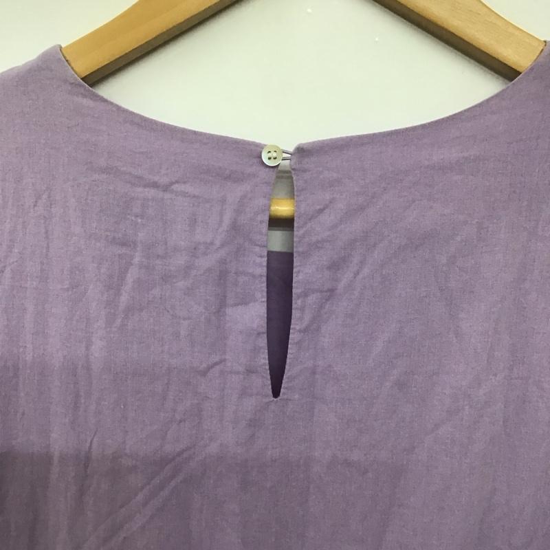 ビーミング バイ ビームス B:MING by BEAMS ワンピース ロングスカート 93-26-0606-024 ティアード マキシワンピース ノースリーブ M 無地 紫 / パープル /  レディース USED 古着 中古 10142277