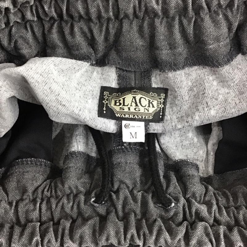 ブラックサイン BLACK SIGN パンツ ワークパンツ、ペインターパンツ ナイロンパンツ ワイドパンツ カジュアルパンツ イージーパンツ M 無地 ダークグレー / ダークグレー /  メンズ USED 古着 中古 10149538