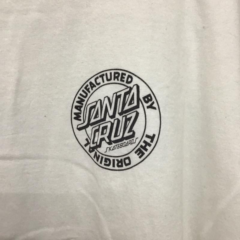 エロスティカ EROSTiKA Tシャツ 半袖 SANTA CRUZ クルーネック バックプリント XL プリント 白 / ホワイト /  メンズ USED 古着 中古 10123381
