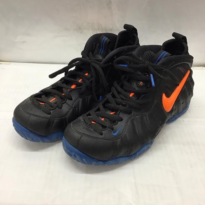 ナイキ NIKE スニーカー スニーカー 624041-010 AIR FOAMPOSITE PRO 27.5cm 27.5cm ロゴ、文字 黒 / ブラック / X 橙 / オレンジ / X 青 / ブルー /  メンズ USED 古着 中古 10114252