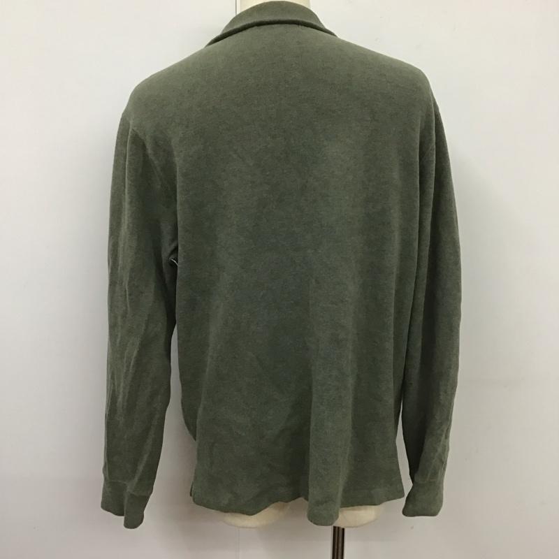 ポロバイラルフローレン Polo by RALPH LAUREN トレーナー 長袖 長袖トレーナー スウェット タートルネック リブスウェットカットソー L ロゴ、文字 カーキ / カーキ /  メンズ USED 古着 中古 10124204