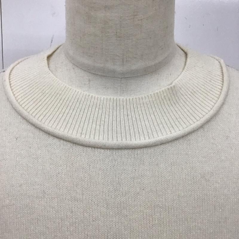 ディーゼル DIESEL ニット、セーター 長袖 配色ステッチ L 無地 白 / ホワイト /  メンズ USED 古着 中古 10118334