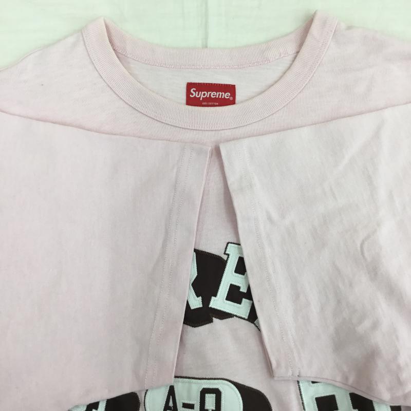 シュプリーム Supreme Tシャツ 半袖 Alpha Omega S/S Top XL ロゴ、文字 桃 / ピンク /  メンズ USED 古着 中古 10141540