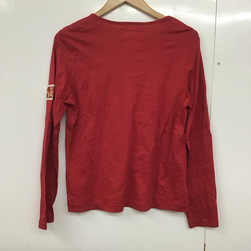 ピンクハウス PINK HOUSE Tシャツ 長袖 L 無地 赤 / レッド /  レディース USED 古着 中古 10143377