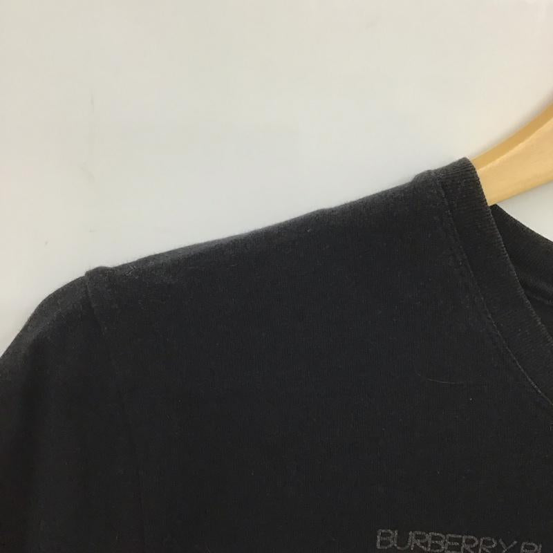 バーバリーブラックレーベル BURBERRY BLACK LABEL Tシャツ 半袖 半袖カットソー プリントTシャツ クルーネックカットソー 2 ロゴ、文字 黒 / ブラック /  メンズ USED 古着 中古 10148254