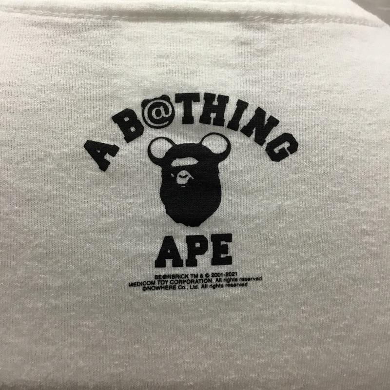 アベイシングエイプ A BATHING APE Tシャツ 半袖 001TEH731910C ベアブリック クルーネック XL プリント 白 / ホワイト /  メンズ USED 古着 中古 10121242