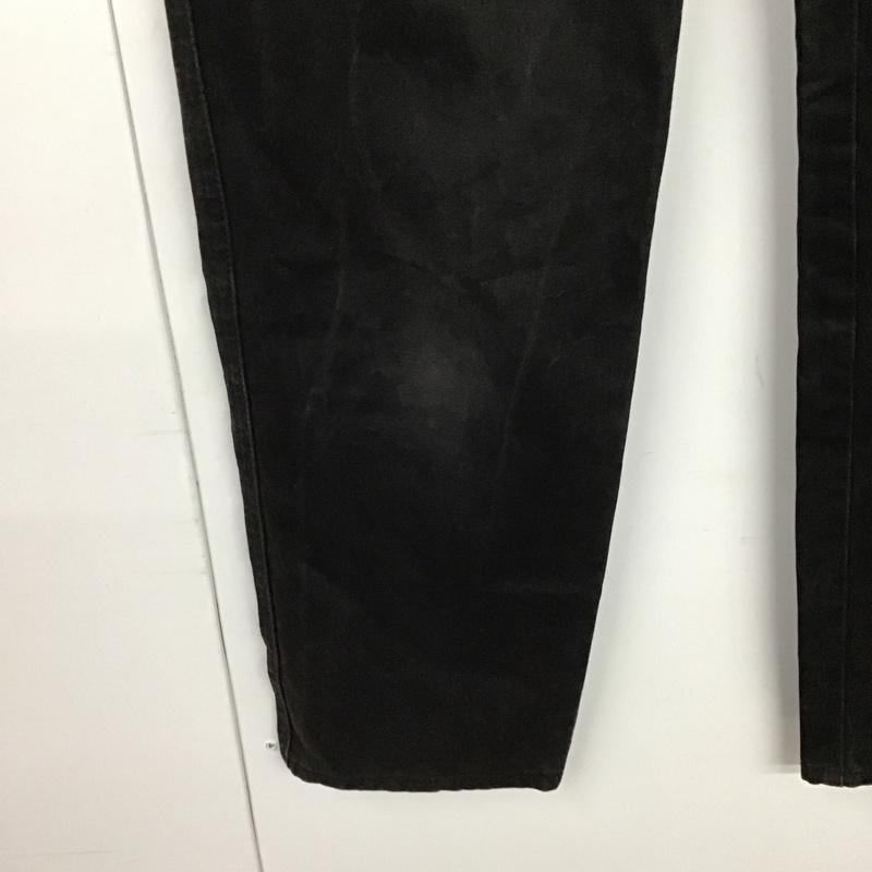 フェンディ FENDI パンツ デニム、ジーンズ カジュアルパンツ スリムパンツ 27インチ ロゴ、文字 黒 / ブラック /  レディース USED 古着 中古 10130647