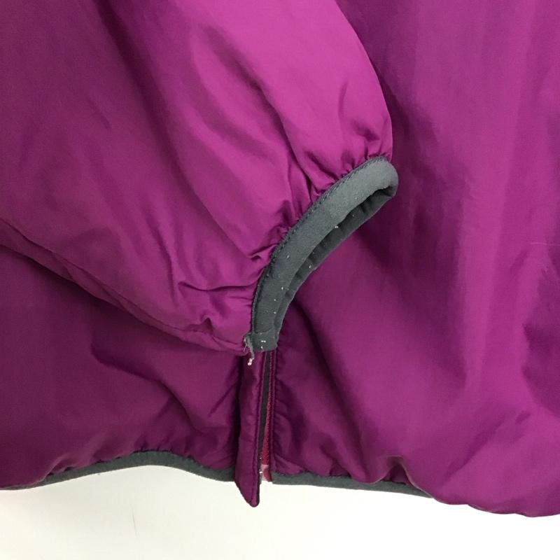 モンベル mont-bell ジャケット、上着 ジャケット、ブレザー 1101451 サーマラップ パーカ キッズ リバーシブル 中綿入り 140 キッズ 140cm ロゴ、文字 紫 / パープル / X 黒 / ブラック /  ガールズ USED 古着 中古 10121865