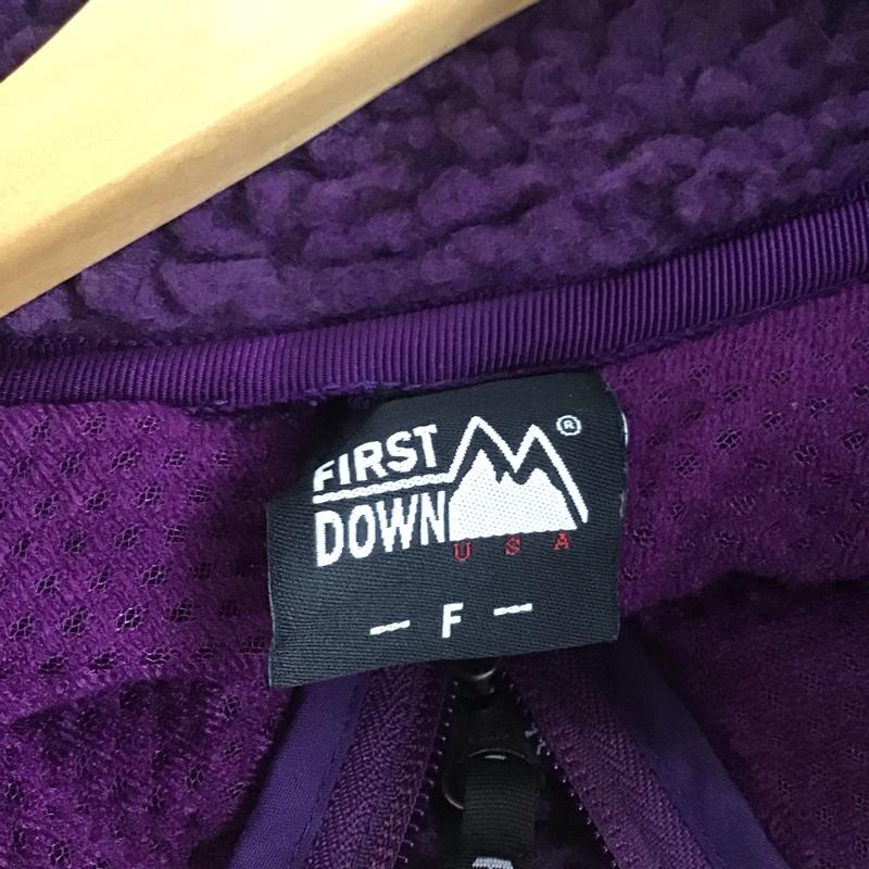 ファーストダウン FIRST DOWN ジャケット、上着 ジャンパー、ブルゾン 194-3502 フリースジャケット FREE 無地 紫 / パープル /  レディース USED 古着 中古 10146647