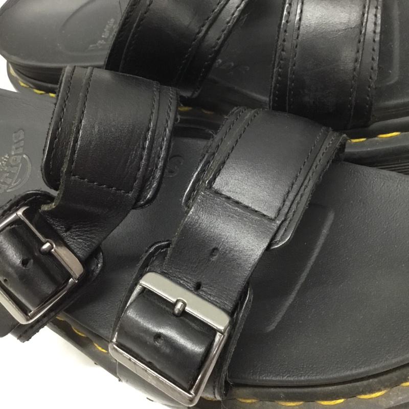 ドクターマーチン Dr.Martens サンダル サンダル MYLES シャークソール UK6 レザーサンダル AW006 US：8 無地 黒 / ブラック /  レディース USED 古着 中古 10119085