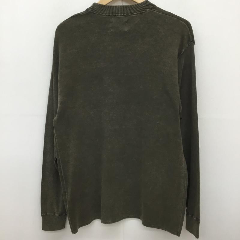 ヒステリックグラマー HYSTERIC GLAMOUR カットソー 長袖 02173NS01 HYSTERIC LEAF L プリント X キャラクター 橙 / オレンジ / X カーキ / カーキ /  メンズ USED 古着 中古 10133489