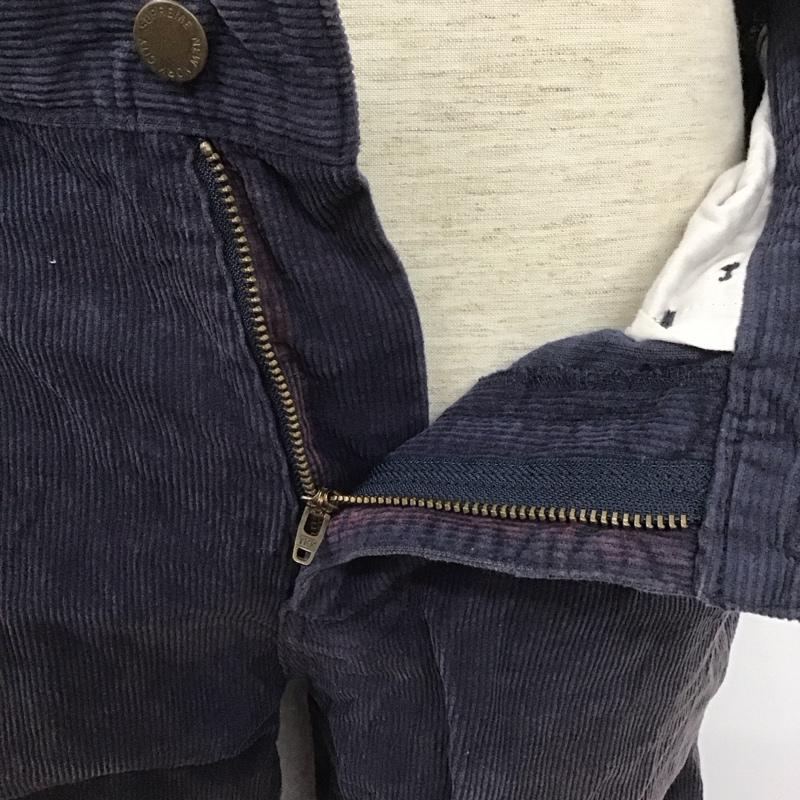 シュプリーム Supreme パンツ ワークパンツ、ペインターパンツ 17AW CorduroyWorkPant カジュアルパンツ ストレートパンツ 32インチ 無地 紺 / ネイビー /  メンズ USED 古着 中古 10106350
