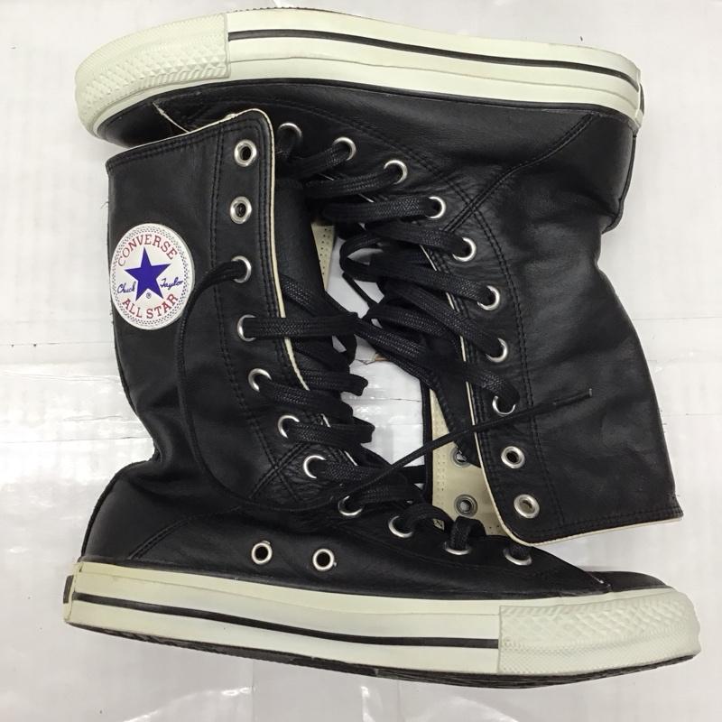 コンバース CONVERSE スニーカー スニーカー 1B144 ハイカット 24cm 24.0cm ロゴ、文字 黒 / ブラック /  レディース USED 古着 中古 10121628