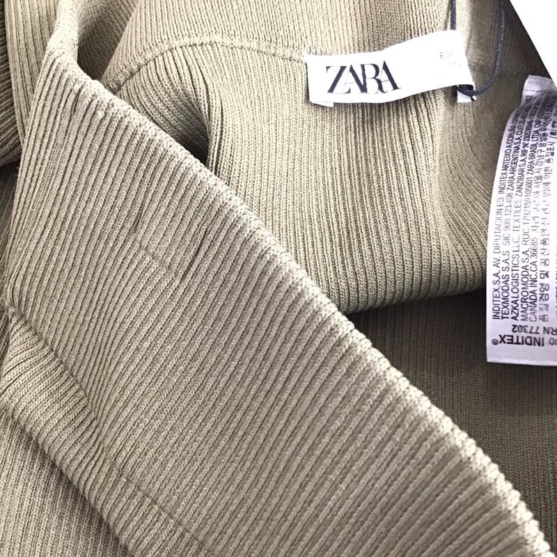 ザラ ZARA スカート ロングスカート タイトスカート L 無地 カーキ / カーキ /  レディース USED 古着 中古 10150502
