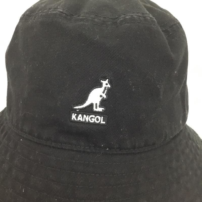 カンゴール KANGOL 帽子 ハット K4224HT Washed Bucket バケットハット ロゴ、文字 黒 / ブラック /  メンズ USED 古着 中古 10131200