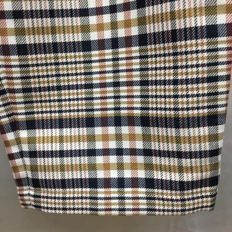 インヘリット INHERIT パンツ スラックス スラックスパンツ ワイドパンツ カジュアルパンツ チェックパンツ L チェック マルチカラー / マルチカラー /  メンズ USED 古着 中古 10115206