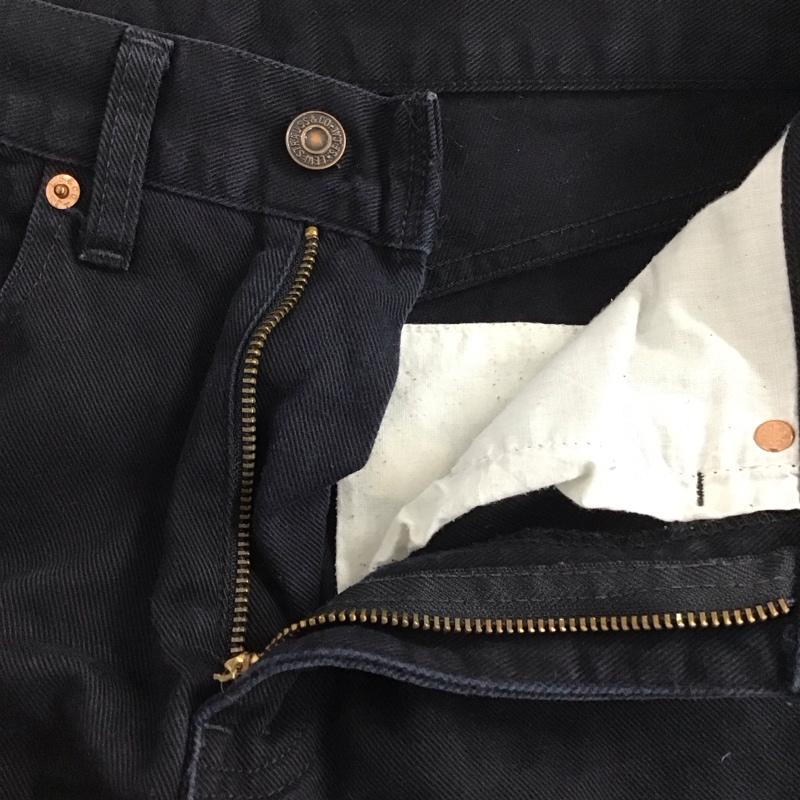 リーバイストラウスアンドコー Levi Strauss & co. パンツ デニム、ジーンズ デニムパンツ スリムパンツ カジュアルパンツ ストレッチパンツ 29インチ 無地 黒 / ブラック /  メンズ USED 古着 中古 10136673