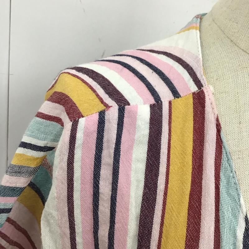 ザラ ZARA ワンピース ロングスカート L ストライプ マルチカラー / マルチカラー /  レディース USED 古着 中古 10121424