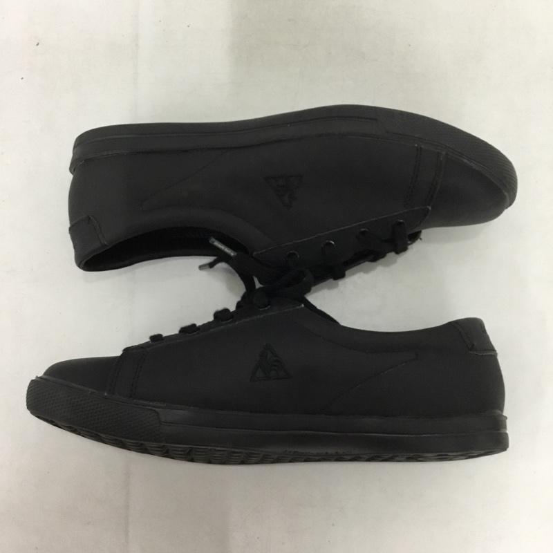 ルコックスポルティフ le coq sportif スニーカー スニーカー QFM-7105BK 23.5cm 23.5cm ワンポイント 黒 / ブラック /  レディース USED 古着 中古 10150218