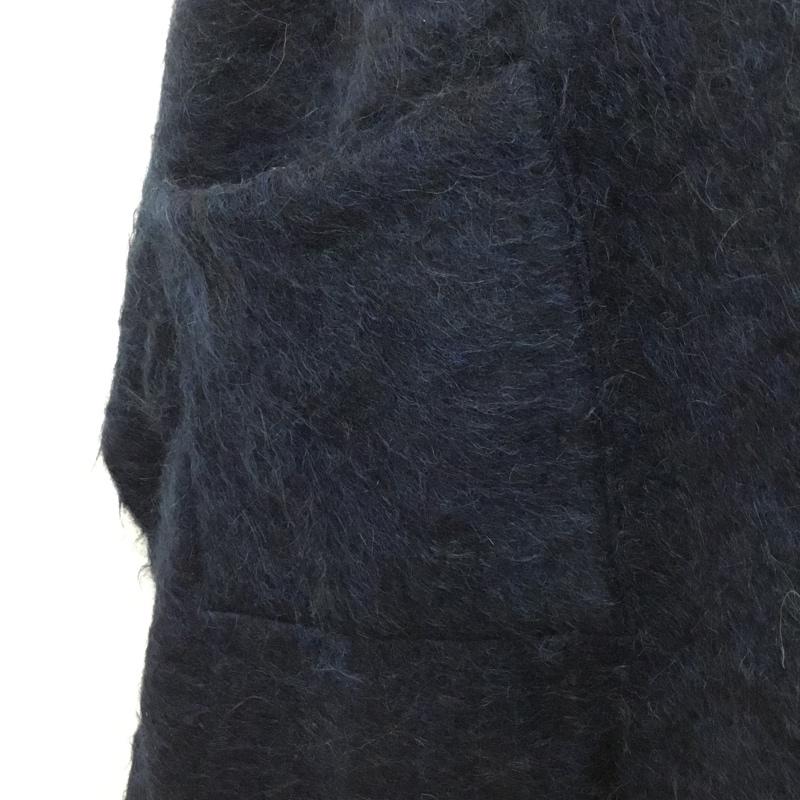 コーチ COACH マフラー マフラー E7804 32113 大判ストール 大判マフラー ポケット付き ショール ロゴ、文字 灰 / グレー / X 紺 / ネイビー /  レディース USED 古着 中古 10143823