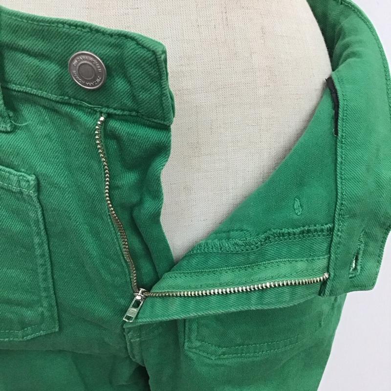 ザラ ZARA パンツ デニム、ジーンズ カラージーンズ 無地 緑 / グリーン /  レディース USED 古着 中古 10118743