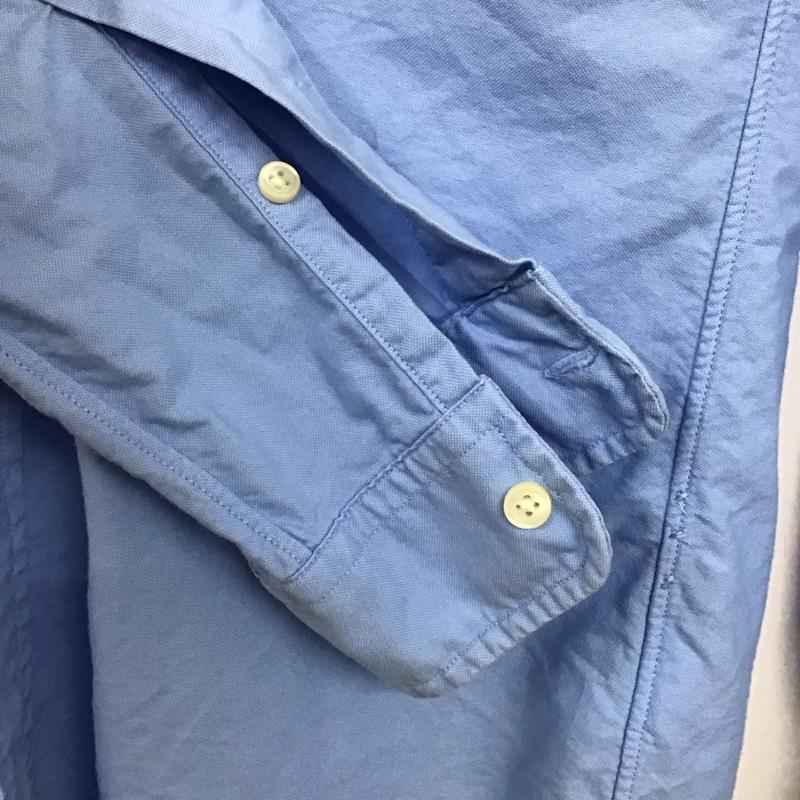 ラルフローレン RALPHLAUREN シャツ、ブラウス 長袖 長袖シャツ 無地シャツ カラーシャツ ボタンダウンシャツ XS ロゴ、文字 青 / ブルー /  メンズ USED 古着 中古 10139892