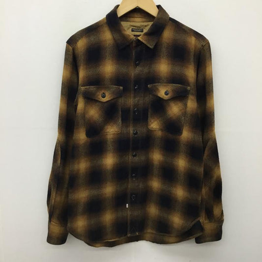 エゴトリッピング EGO TRIPPING シャツ、ブラウス 長袖 46 チェック 黒 / ブラック / X 茶 / ブラウン / X 黄 / イエロー /  メンズ USED 古着 中古 10139063
