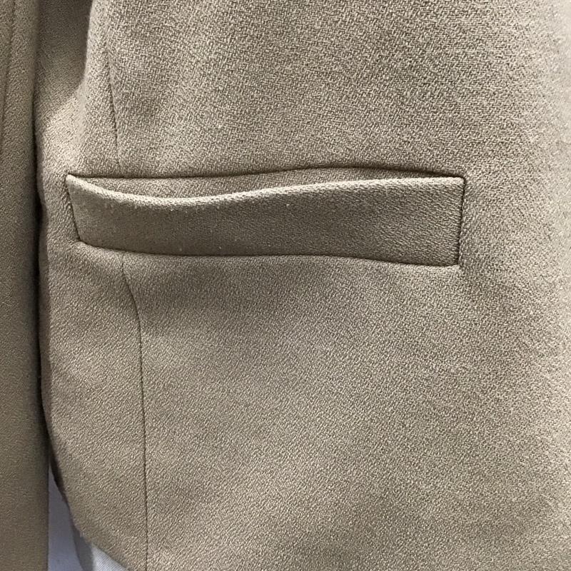 ザラベーシック ZARA BASIC ジャケット、上着 ジャケット、ブレザー 2108 393 707 ノーカラー S 無地 ベージュ / ベージュ /  レディース USED 古着 中古 10118410