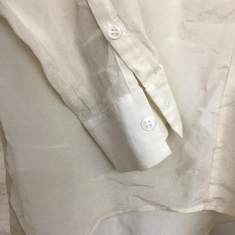 ザラウーマン ZARA WOMAN シャツ、ブラウス 長袖 M 無地 アイボリー / アイボリー /  レディース USED 古着 中古 10136907