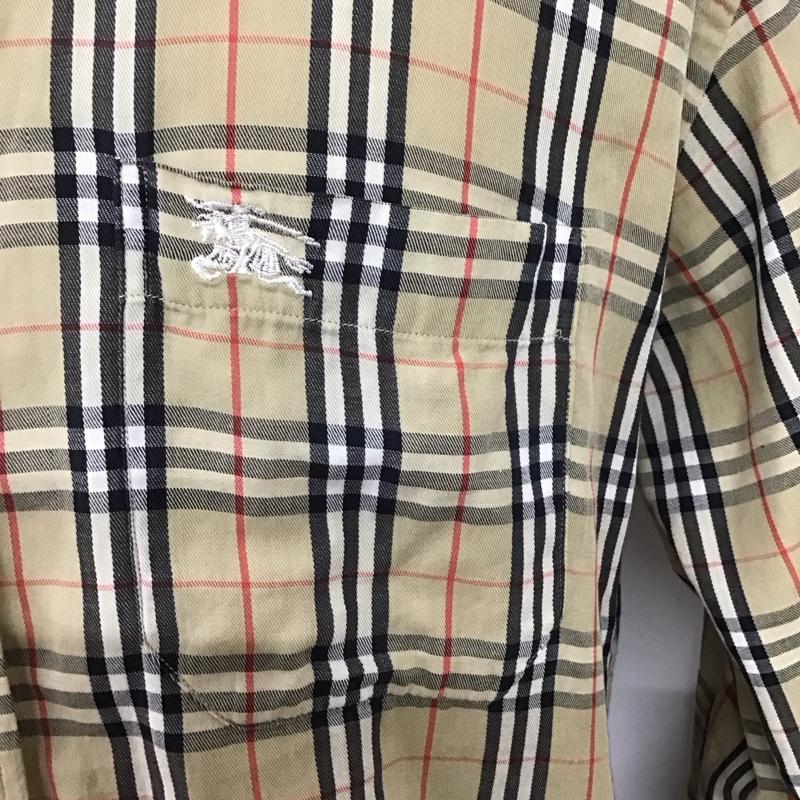 バーバリーズ BURBERRYS シャツ、ブラウス 長袖 長袖シャツ チェックシャツ カラーシャツ ボタンダウンシャツ L チェック マルチカラー / マルチカラー /  メンズ USED 古着 中古 10127816