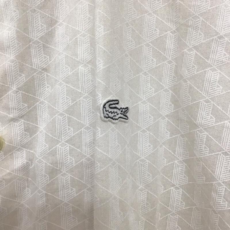 ラコステ LACOSTE シャツ、ブラウス 長袖 長袖シャツ ボタンダウンシャツ カラーシャツ 40 ロゴ、文字 ベージュ / ベージュ /  メンズ USED 古着 中古 10133241