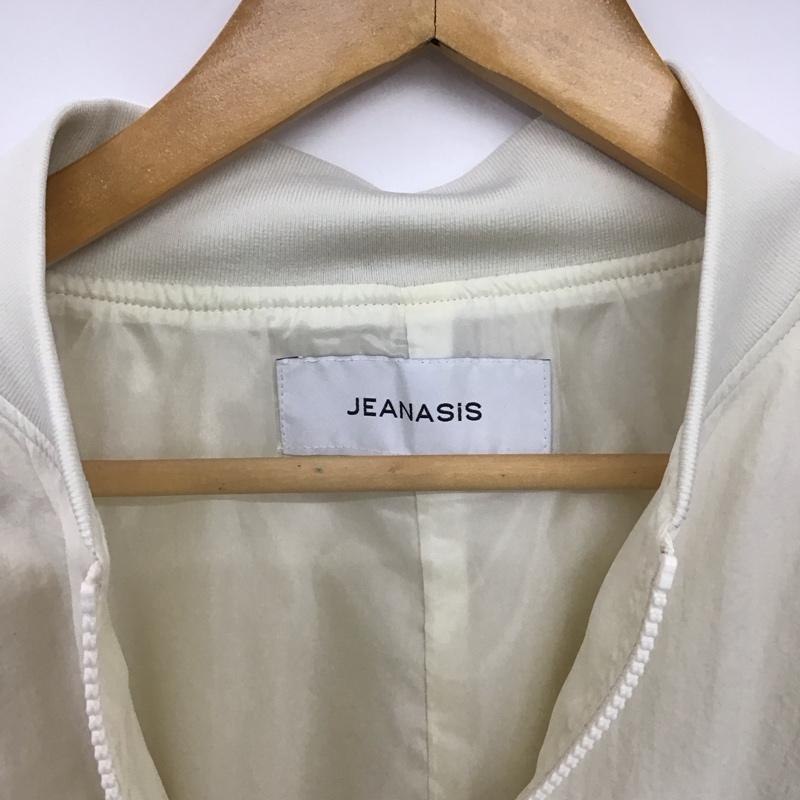 ジーナシス JEANASIS ジャケット、上着 ジャンパー、ブルゾン JS071575TS ハイショクショートブルゾン FREE 無地 白 / ホワイト / X 水色 / ライトブルー /  レディース USED 古着 中古 10148601