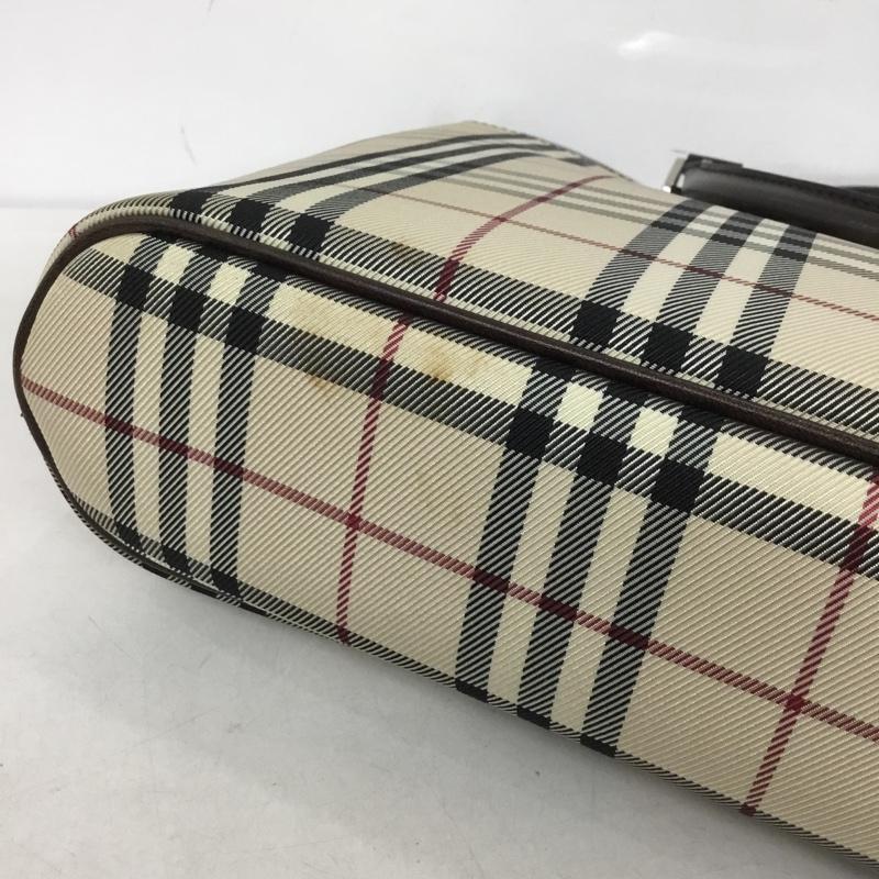 バーバリー BURBERRY ハンドバッグ ハンドバッグ ノバチェック チェック ベージュ / ベージュ / X ダークブラウン / ダークブラウン /  レディース USED 古着 中古 10145489