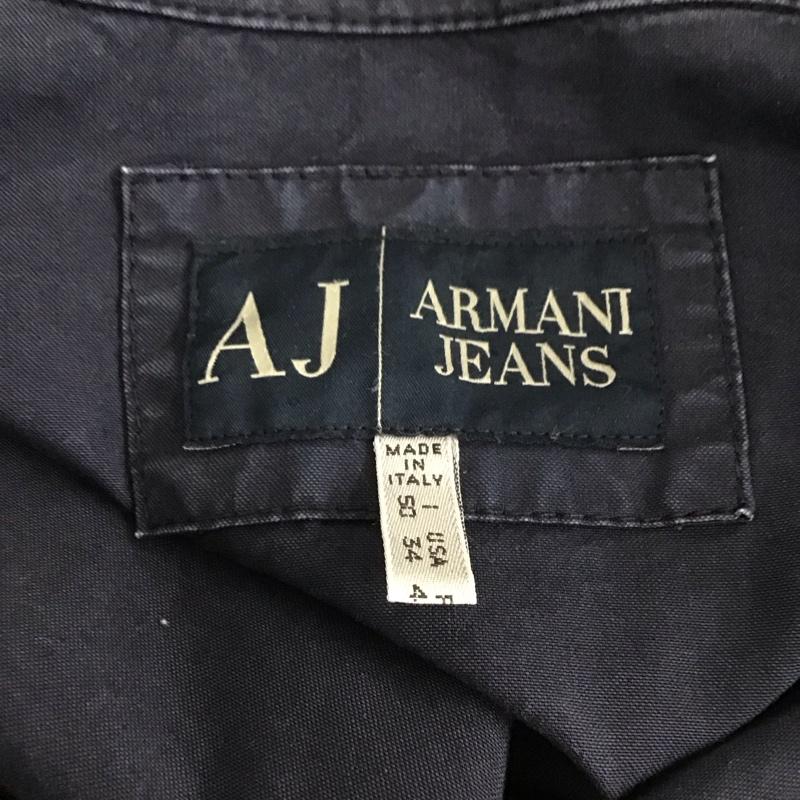 アルマーニジーンズ ARMANI JEANS ジャケット、上着 ジャケット、ブレザー ジップアップジャケット ジャンパー コットンライダースジャケット カジュアルジャケット 無地 紺 / ネイビー /  メンズ USED 古着 中古 10106314