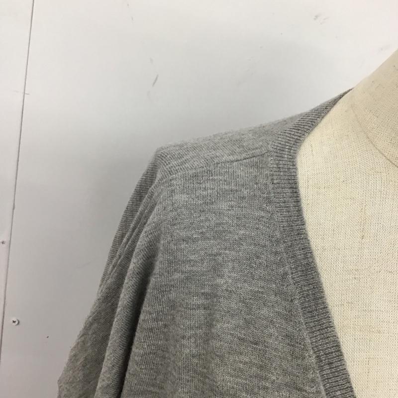 ポロラルフローレン POLO RALPH LAUREN ニット、セーター 長袖 長袖ニットカットソー ニット セーター Vネックニット XS 無地 灰 / グレー /  レディース USED 古着 中古 10115988