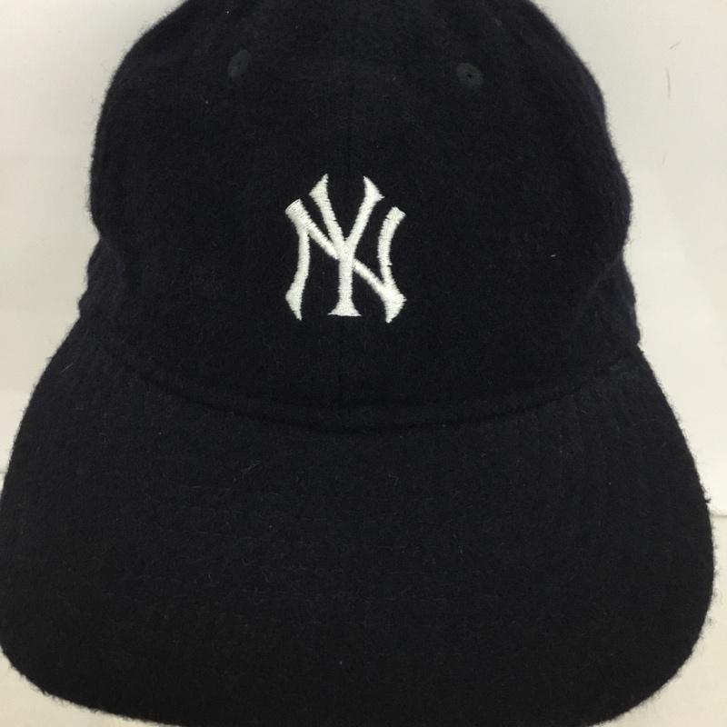 ニューエラ NEW ERA 帽子 キャップ NY ニューヨークヤンキース ロゴ、文字 紺 / ネイビー /  メンズ USED 古着 中古 10130221