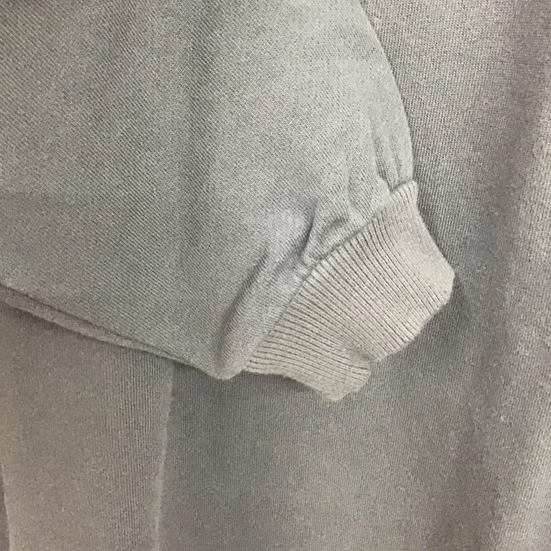 ザラ ZARA ワンピース ひざ丈スカート M ロゴ、文字 X プリント チャコールグレー / チャコールグレー /  レディース USED 古着 中古 10139859