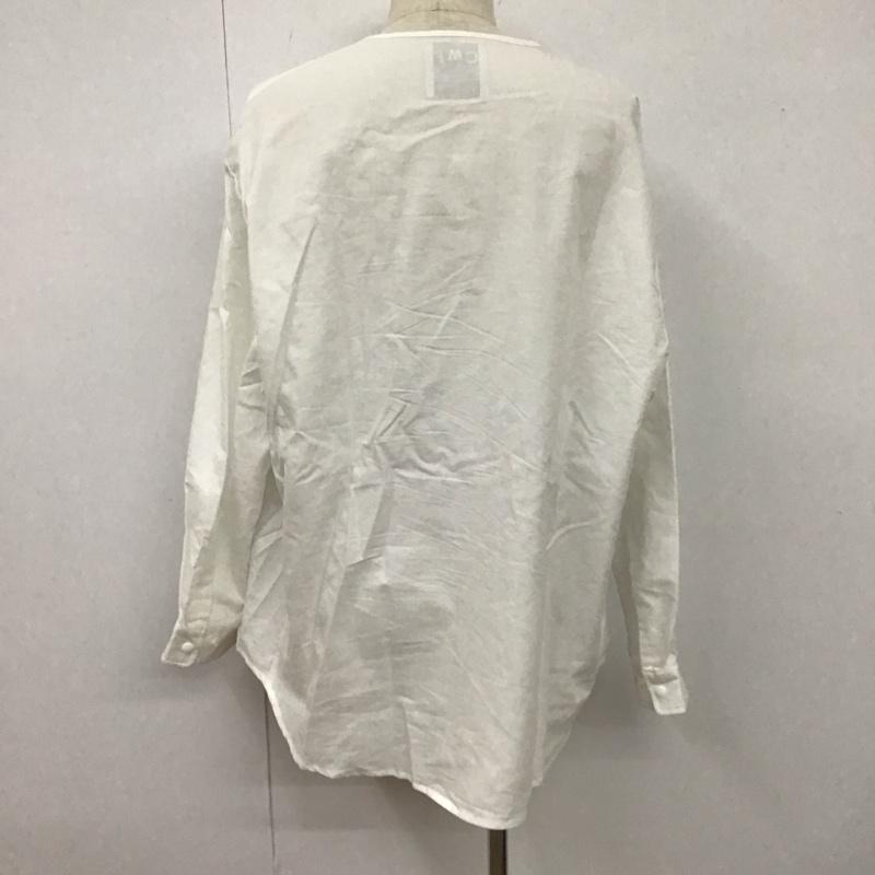 シーエムエフアウトドアガーメント CMF OUTDOOR GARMENT シャツ、ブラウス 長袖 CMF2302-S05C COLLERLESS SHIRTS ノーカラー L 無地 白 / ホワイト /  メンズ USED 古着 中古 10107054