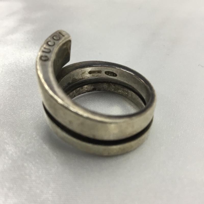 グッチ GUCCI アクセサリー 指輪 スネークスパイラル 15号 ワンポイント 銀 / シルバー /  メンズ USED 古着 中古 10109159