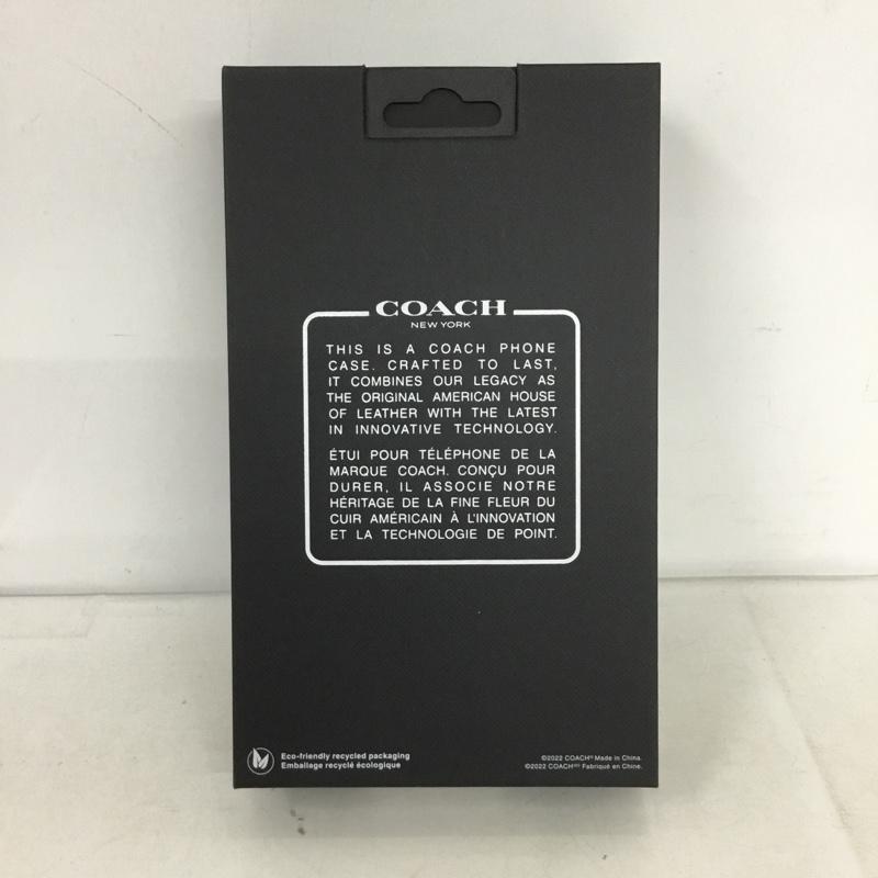 コーチ COACH ファッション小物 ファッション小物 CIPH-122-SCTAN 手帳型 iPhoneケース iPhone 14 Plus Folio Case ロゴ、文字 茶 / ブラウン / X ベージュ / ベージュ /  レディース USED 古着 中古 10138332