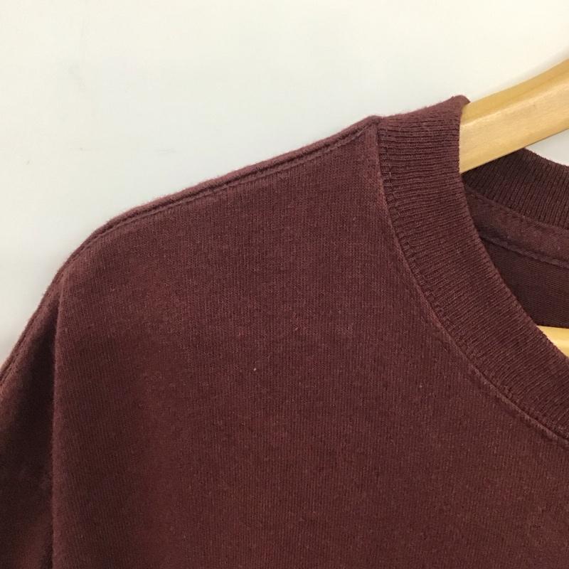 カーハート Carhartt Tシャツ 半袖 半袖カットソー プリントTシャツ クルーネックカットソー S ロゴ、文字 えんじ / ワインレッド /  メンズ USED 古着 中古 10133495