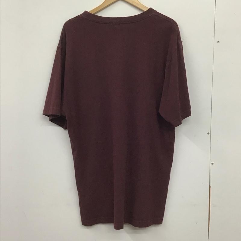 カーハート Carhartt Tシャツ 半袖 LOOSE FIT クルーネック 胸ポケット K87-PRT M ロゴ、文字 えんじ / ワインレッド /  メンズ USED 古着 中古 10140244