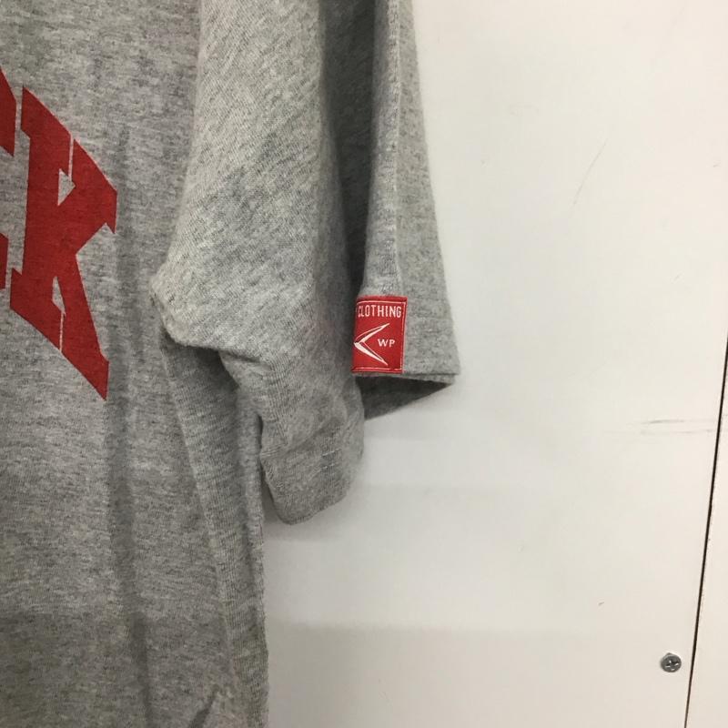 ダブリューピー WP Tシャツ 半袖 XL ロゴ、文字 灰 / グレー /  メンズ USED 古着 中古 10134799